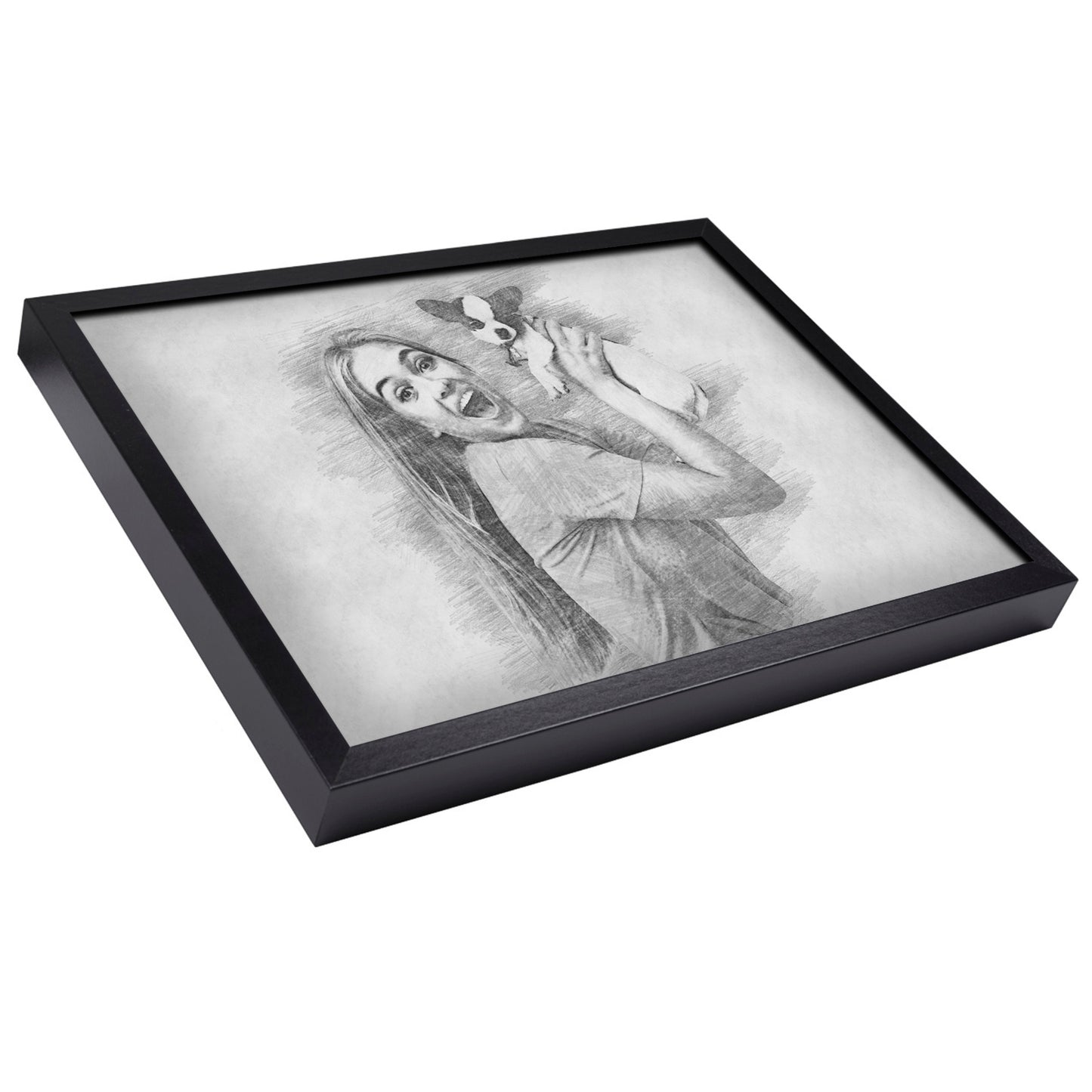 Personalised Photo to Drawing - Framed Pencil Portrait