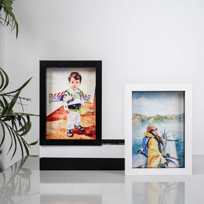 Pet & Family Portrait From Photo - Custom Watercolour Art Gift